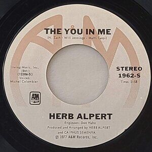 Herb Alpert – The You In Me / African Summer 45 RPM 7" Vinyl 1977 A&M 1962-S
